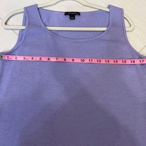 St John Santana Knit tank Top size small/ medium in stunning lavender lilac !